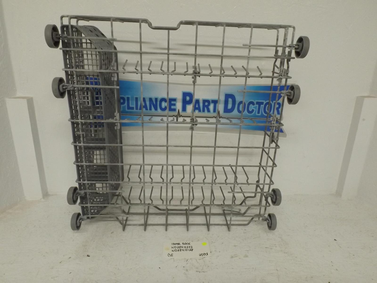GE Dishwasher WD28X10333 WD28X10128 Lower Rack Used GE Dishwasher WD28X10333 WD28X10128 Lower Rack Used
